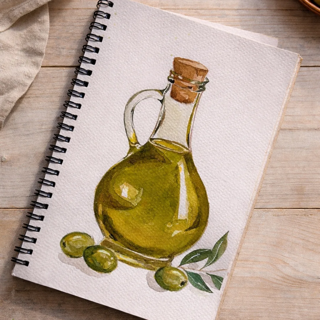 Olive painting